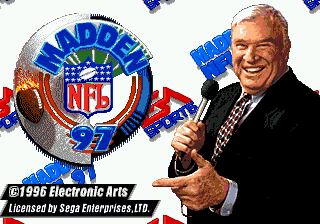 Madden NFL 97 (USA, Europe) Title Screen